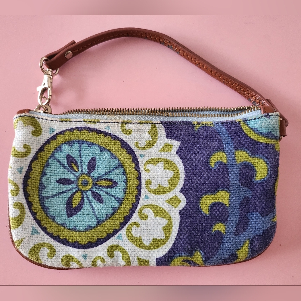 Spartina Wristlet Leather Trim/ Leater  Strap